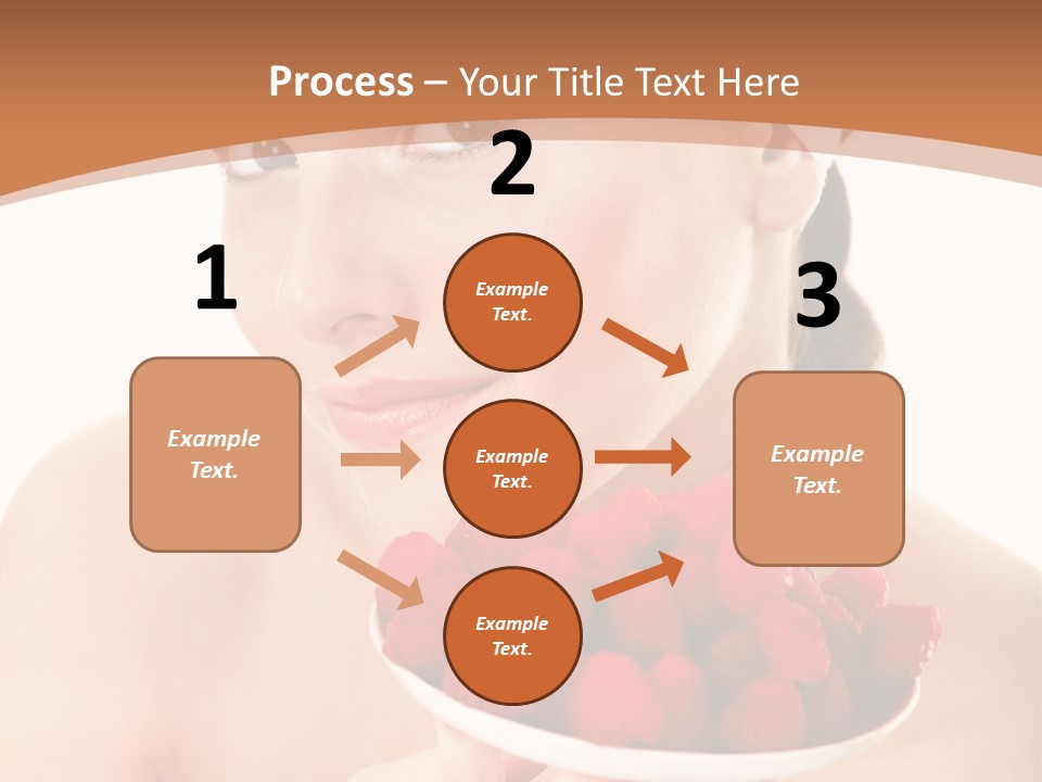 Young Home On White PowerPoint Template