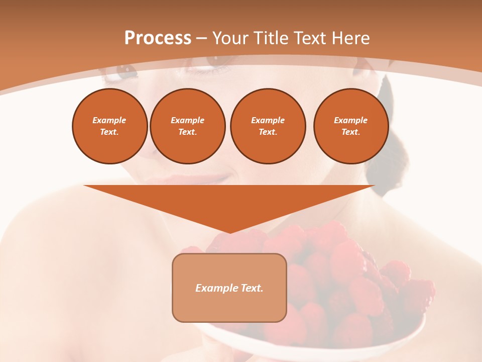 Young Home On White PowerPoint Template