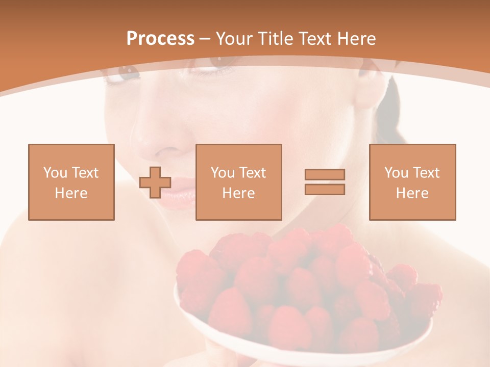 Young Home On White PowerPoint Template