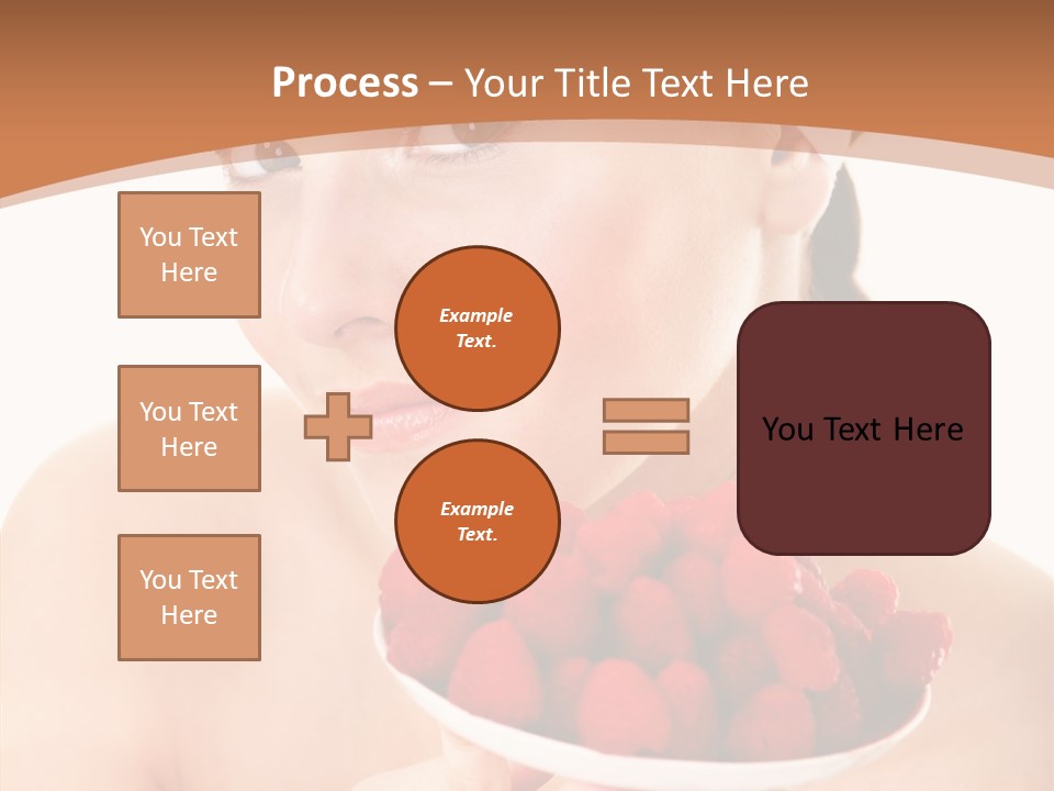 Young Home On White PowerPoint Template