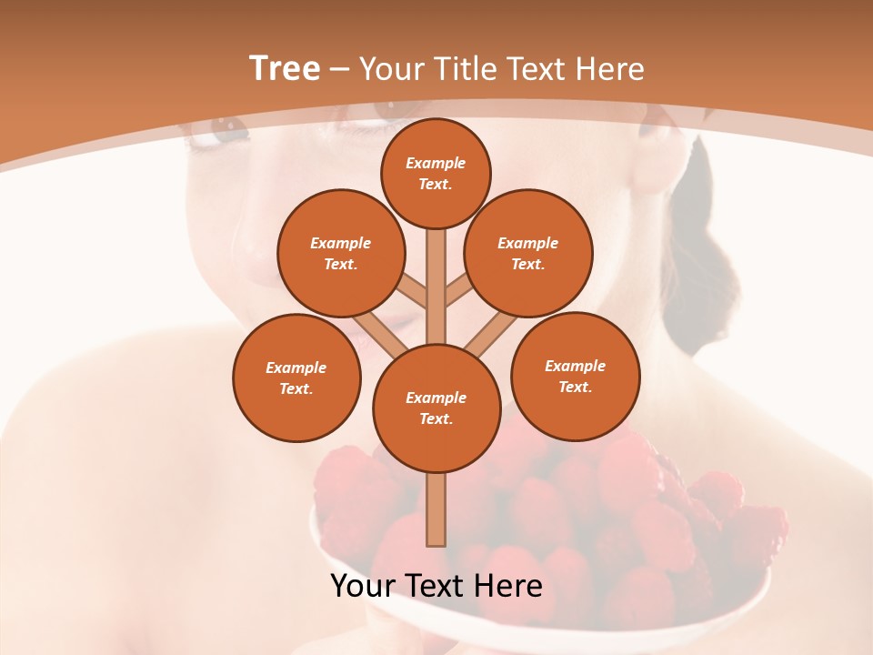 Young Home On White PowerPoint Template