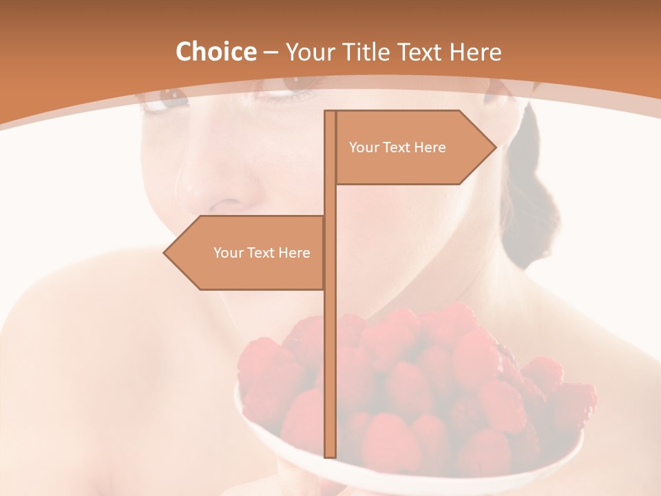 Young Home On White PowerPoint Template