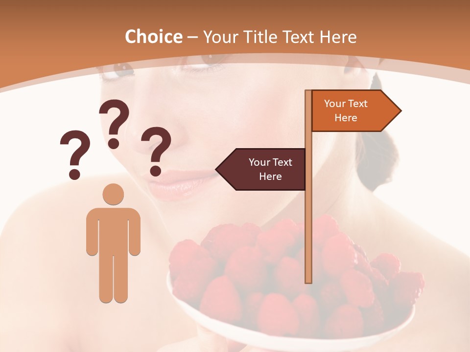 Young Home On White PowerPoint Template