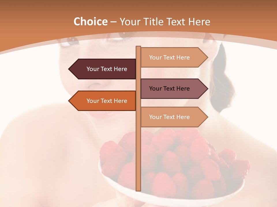 Young Home On White PowerPoint Template