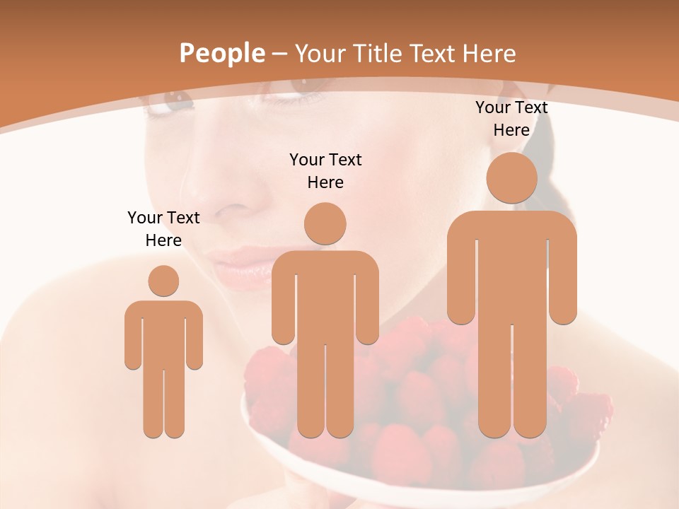 Young Home On White PowerPoint Template