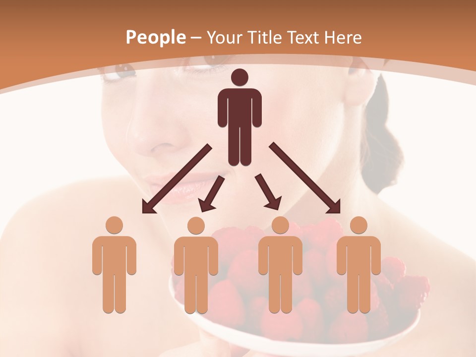 Young Home On White PowerPoint Template