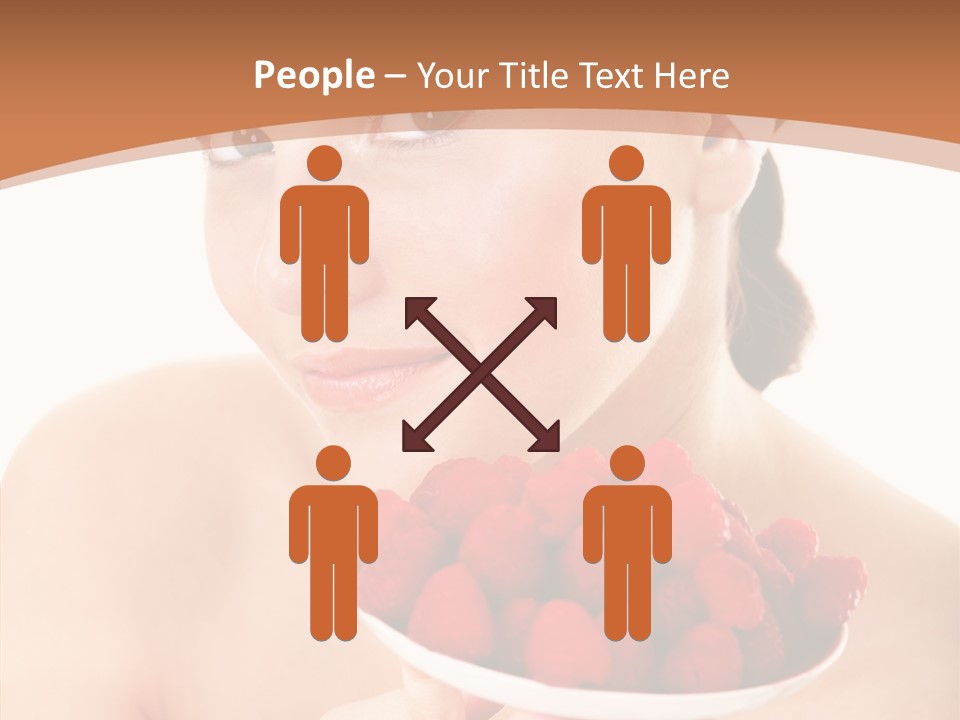 Young Home On White PowerPoint Template