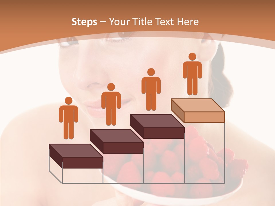 Young Home On White PowerPoint Template