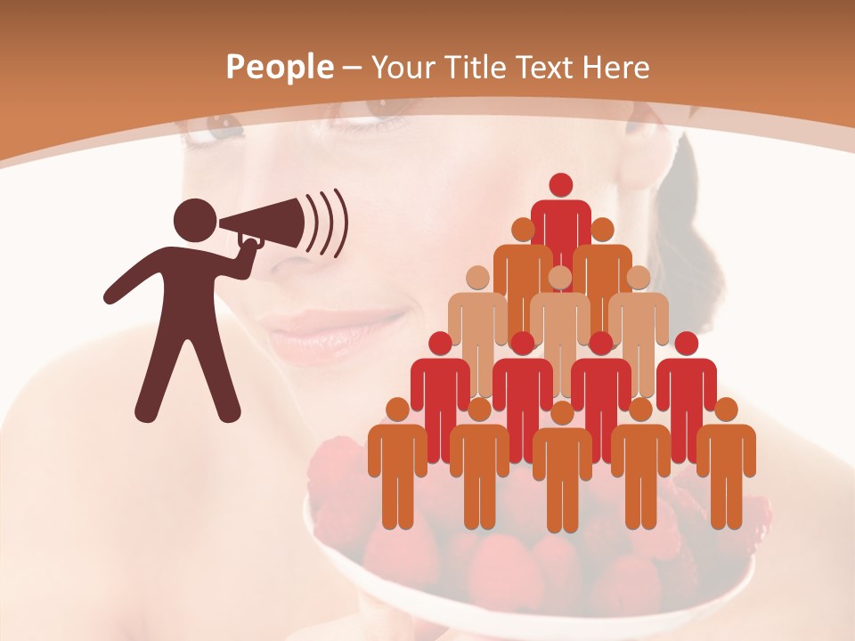 Young Home On White PowerPoint Template