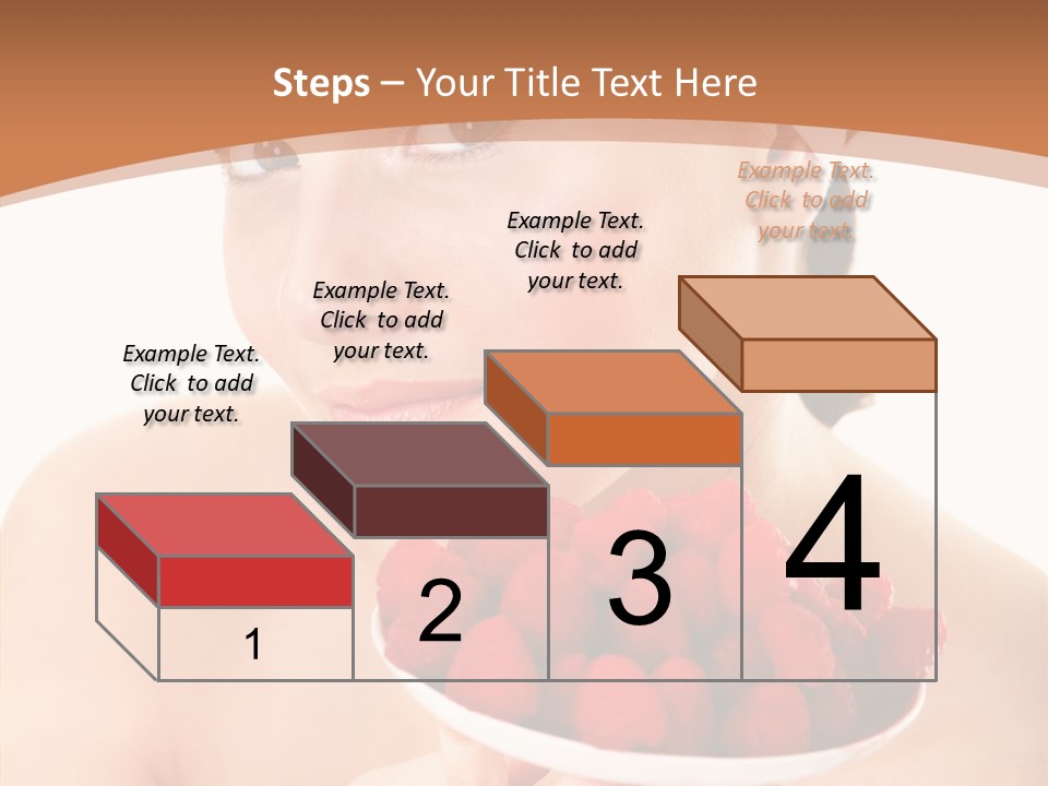 Young Home On White PowerPoint Template