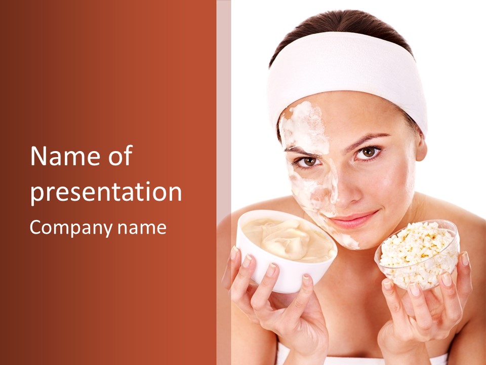 Mask Ingredients Remedy PowerPoint Template