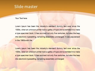 Exfoliate Beauty Apricot PowerPoint Template