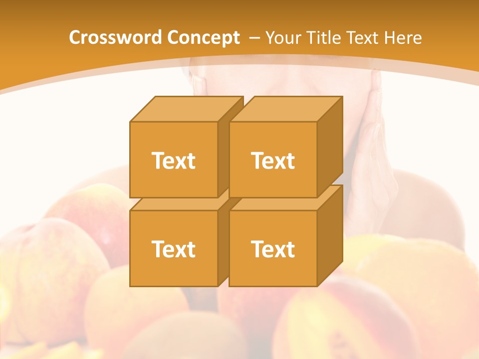 Exfoliate Beauty Apricot PowerPoint Template