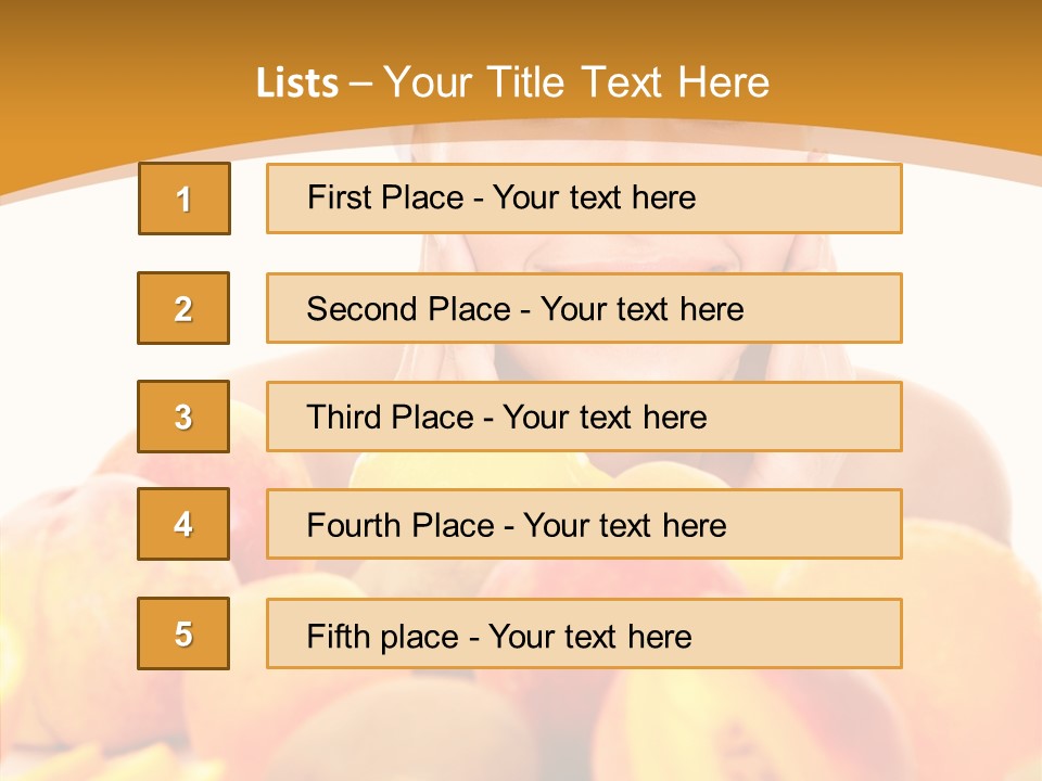 Exfoliate Beauty Apricot PowerPoint Template