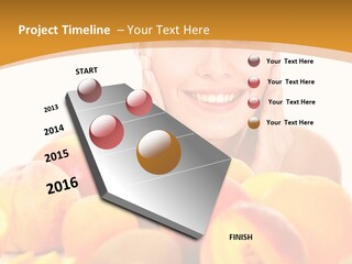 Exfoliate Beauty Apricot PowerPoint Template