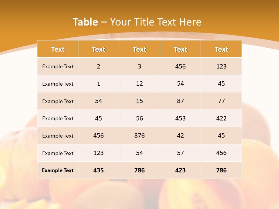 Exfoliate Beauty Apricot PowerPoint Template