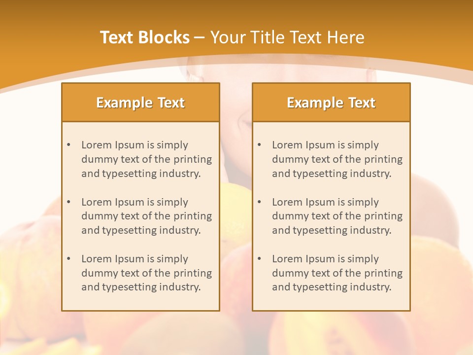 Exfoliate Beauty Apricot PowerPoint Template