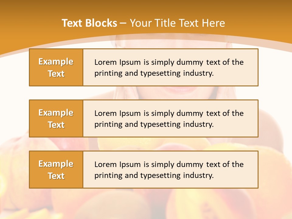 Exfoliate Beauty Apricot PowerPoint Template