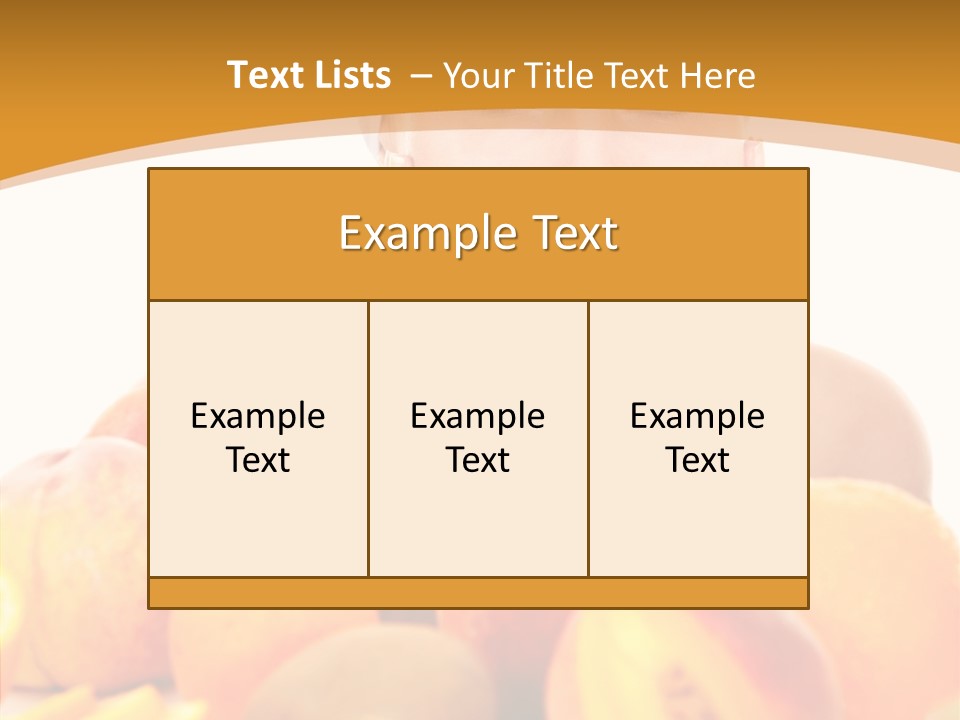 Exfoliate Beauty Apricot PowerPoint Template