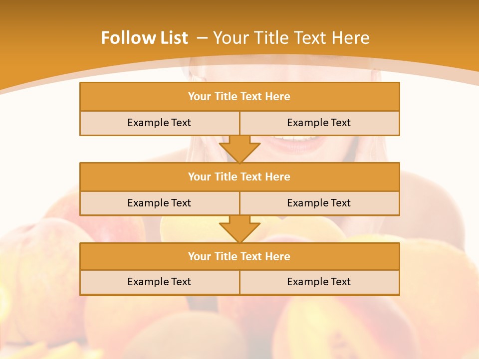 Exfoliate Beauty Apricot PowerPoint Template