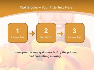 Exfoliate Beauty Apricot PowerPoint Template