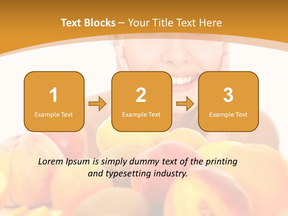 Exfoliate Beauty Apricot PowerPoint Template