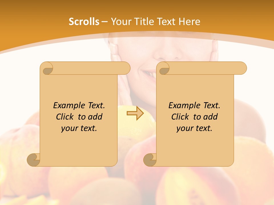 Exfoliate Beauty Apricot PowerPoint Template