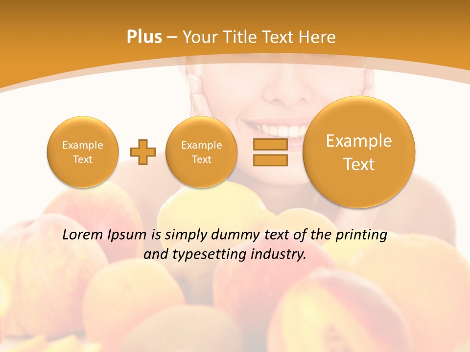 Exfoliate Beauty Apricot PowerPoint Template