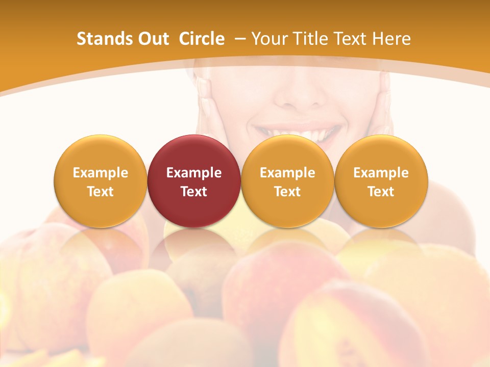 Exfoliate Beauty Apricot PowerPoint Template