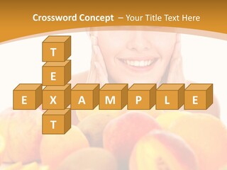 Exfoliate Beauty Apricot PowerPoint Template