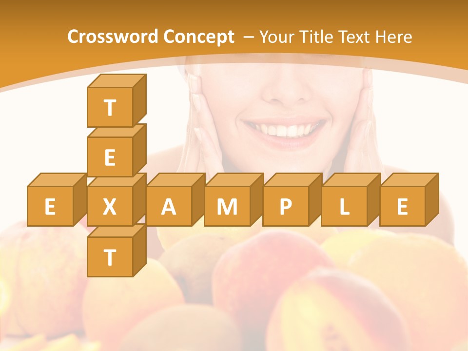 Exfoliate Beauty Apricot PowerPoint Template