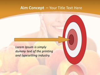 Exfoliate Beauty Apricot PowerPoint Template