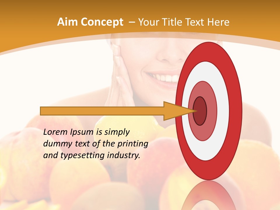 Exfoliate Beauty Apricot PowerPoint Template
