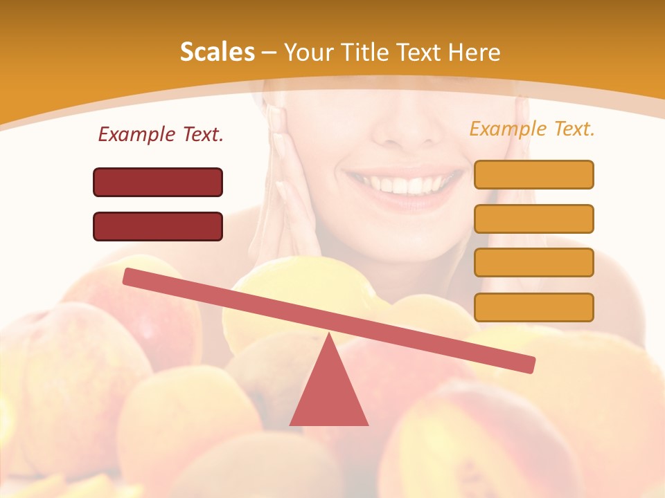 Exfoliate Beauty Apricot PowerPoint Template