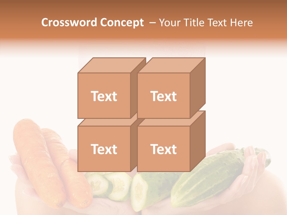 Massage Cucumber Woman PowerPoint Template