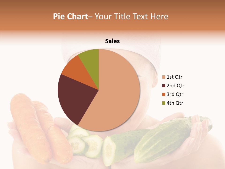 Massage Cucumber Woman PowerPoint Template