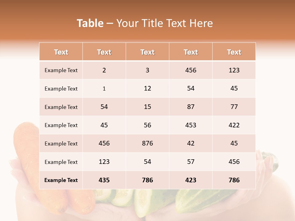 Massage Cucumber Woman PowerPoint Template