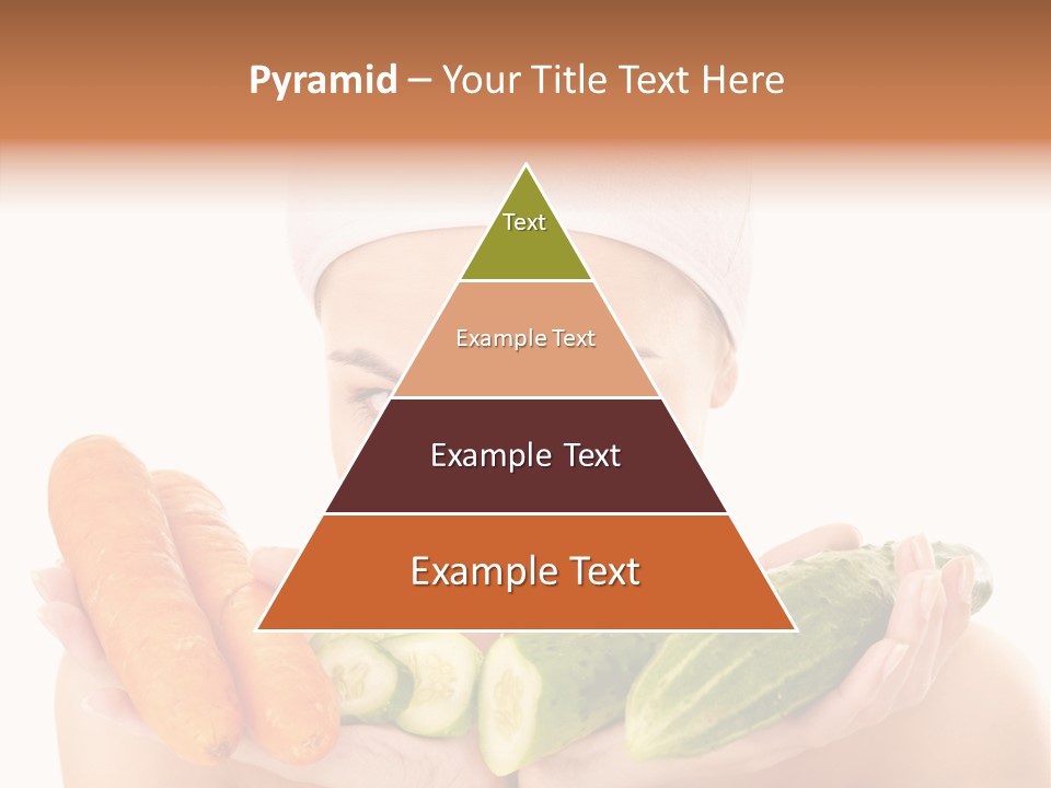 Massage Cucumber Woman PowerPoint Template