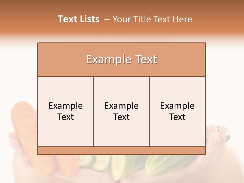 Massage Cucumber Woman PowerPoint Template