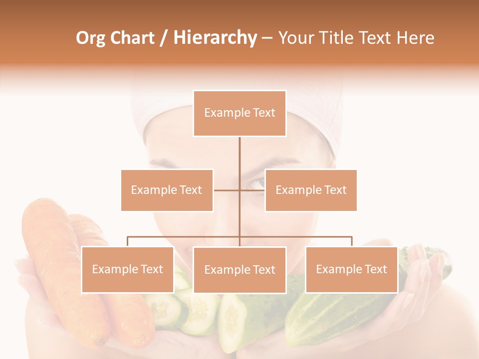 Massage Cucumber Woman PowerPoint Template