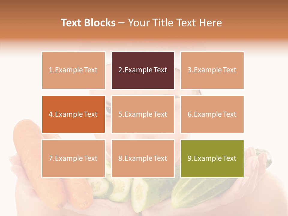 Massage Cucumber Woman PowerPoint Template