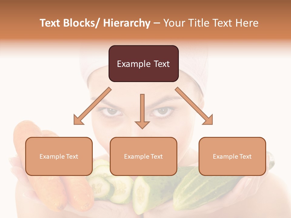 Massage Cucumber Woman PowerPoint Template