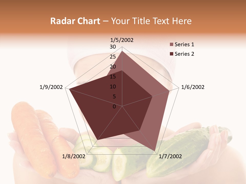 Massage Cucumber Woman PowerPoint Template