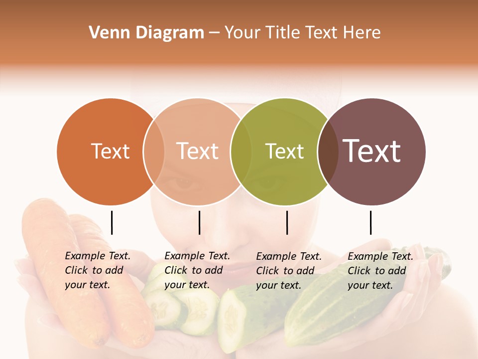 Massage Cucumber Woman PowerPoint Template