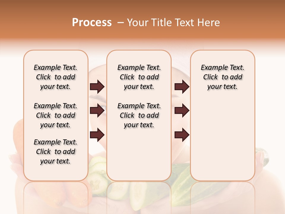 Massage Cucumber Woman PowerPoint Template