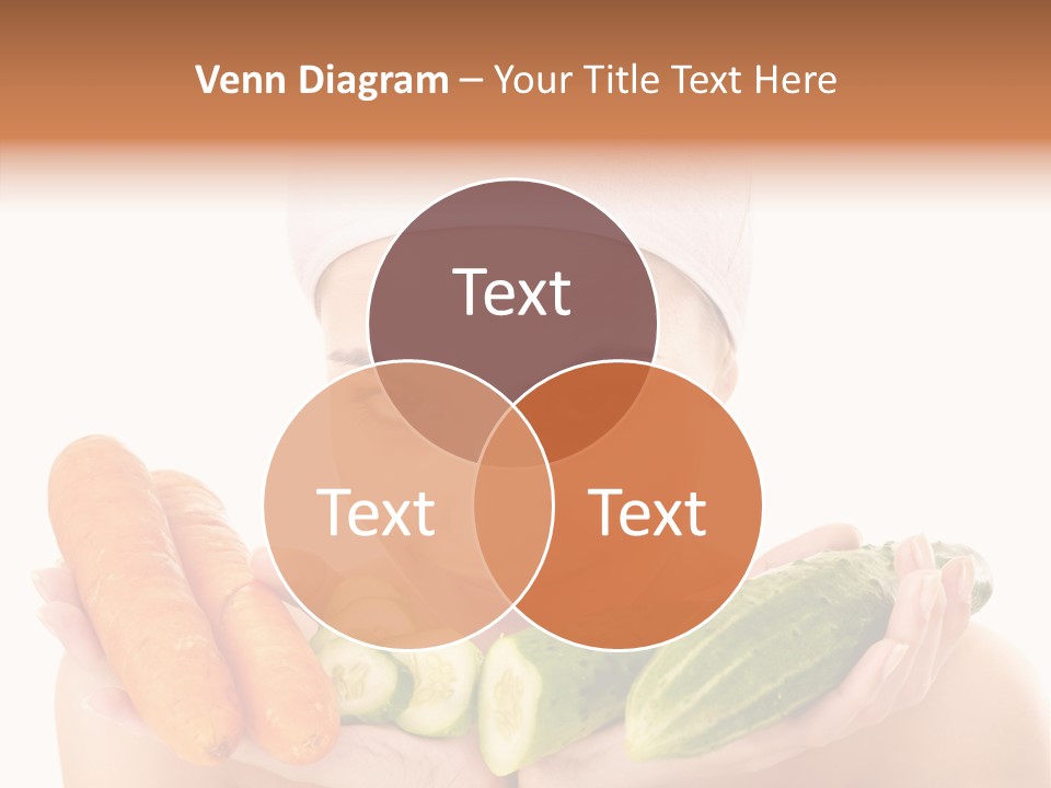 Massage Cucumber Woman PowerPoint Template