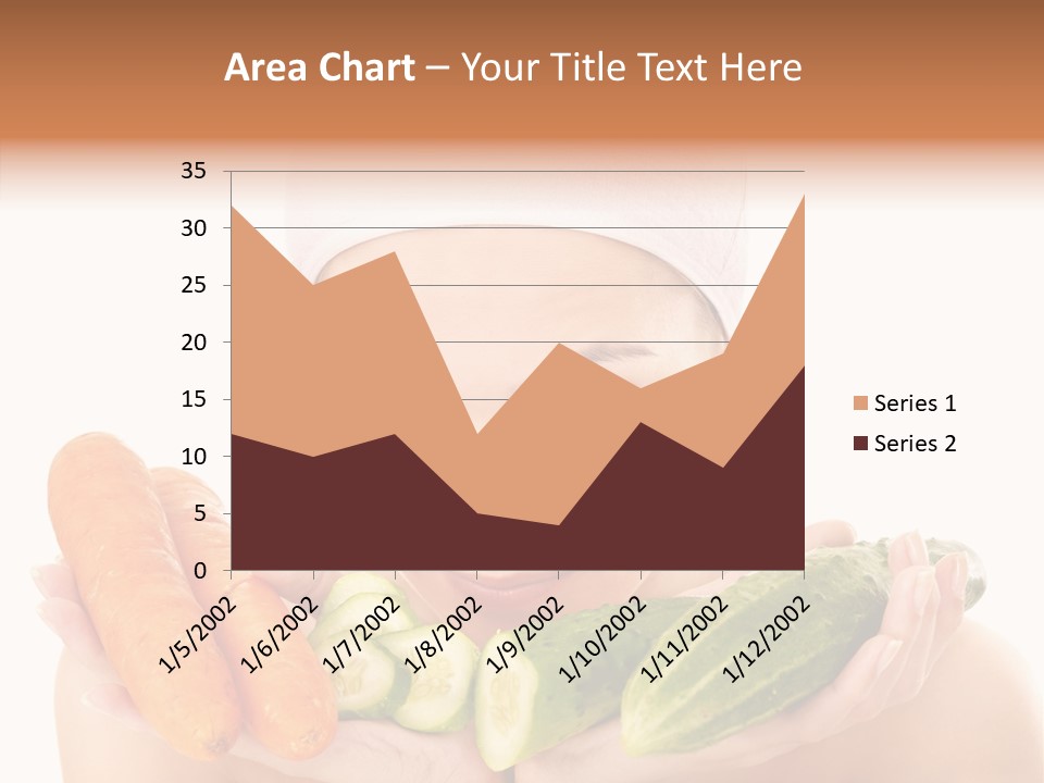 Massage Cucumber Woman PowerPoint Template