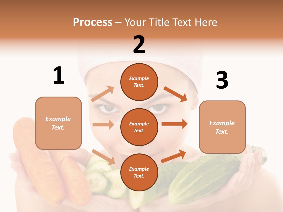 Massage Cucumber Woman PowerPoint Template