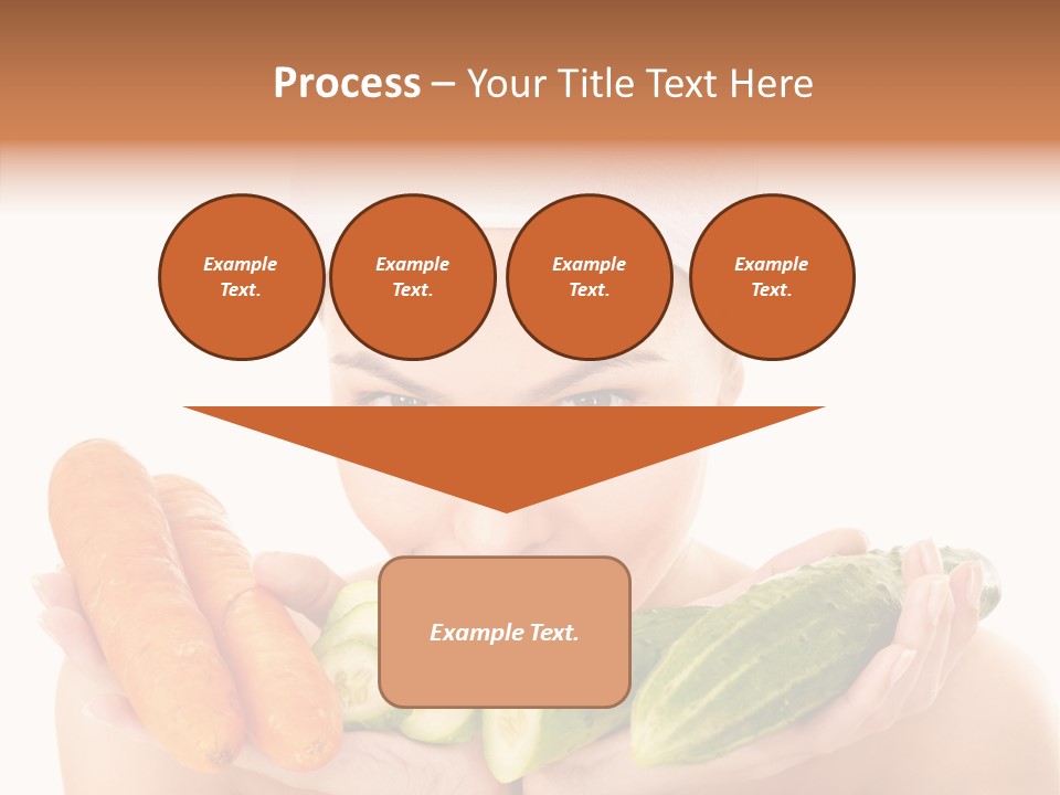 Massage Cucumber Woman PowerPoint Template