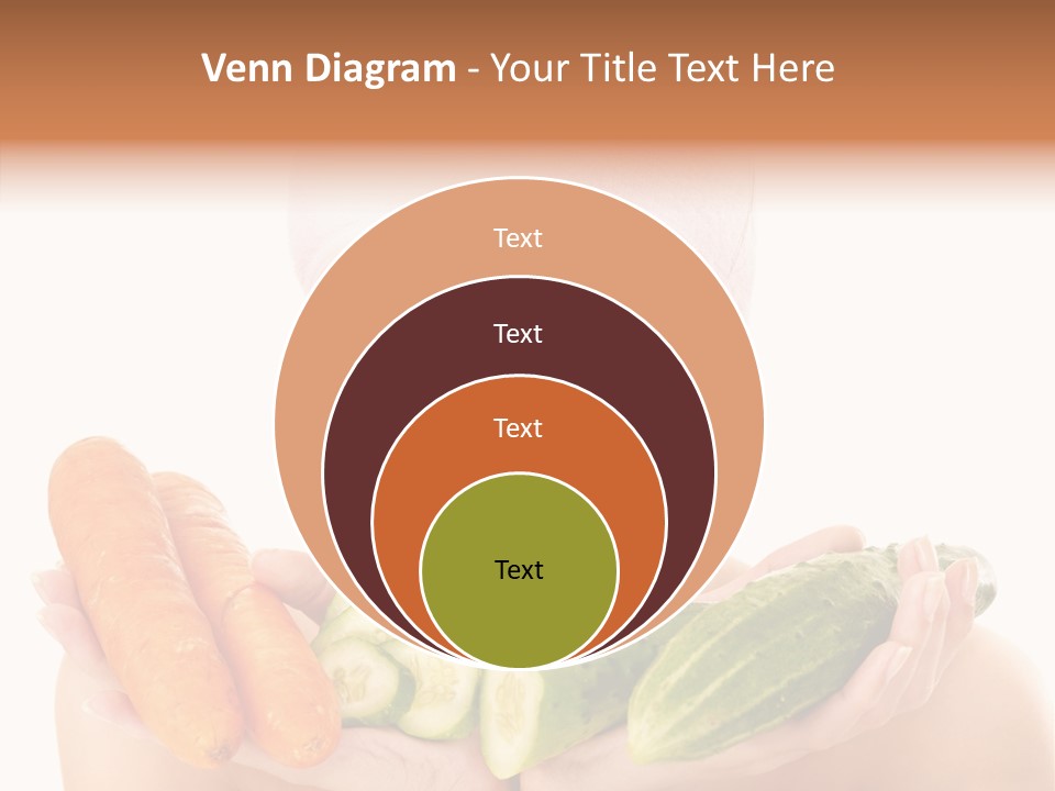 Massage Cucumber Woman PowerPoint Template